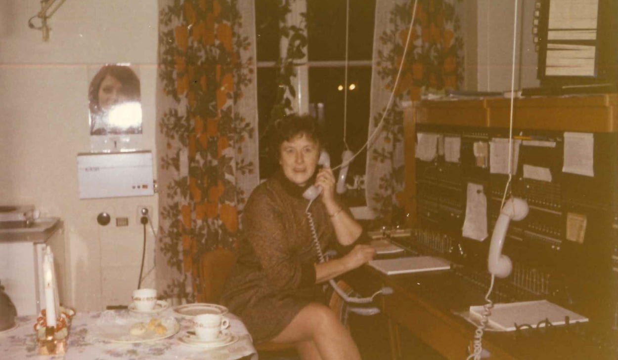 Telefonväxel på Hudiksvalls lasarett 1971